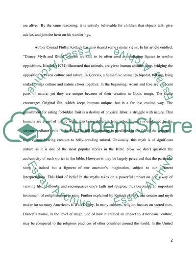 Myth as one of the concept of understanding the reality