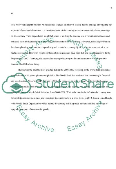 Russia Economy Analysis