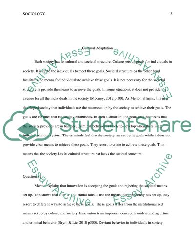 Strengths and Weaknesses of Mertons Strain Theory in Understanding Crime