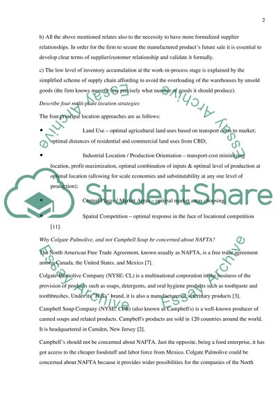 MBA Operation Management Problem-Solving