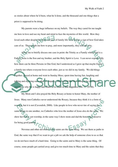 Autobiographical Paper on Religious Affiliation