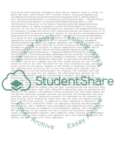 KFC versus McDonalds on the Market