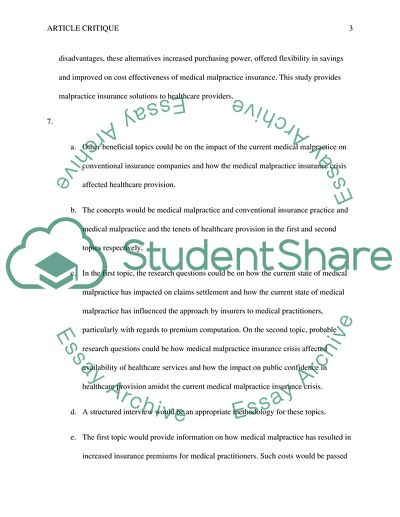 Research Article Critique