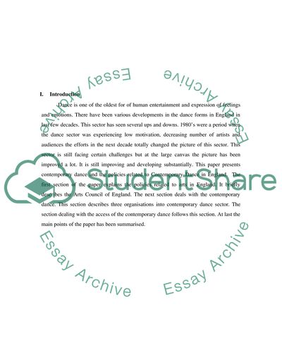 Policy Related to Arts in England