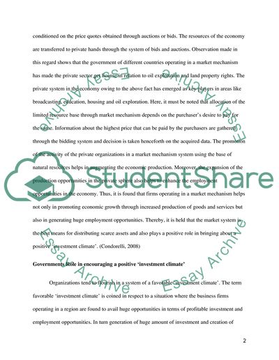 Allocation of Scarce Resources in a Market Mechanism
