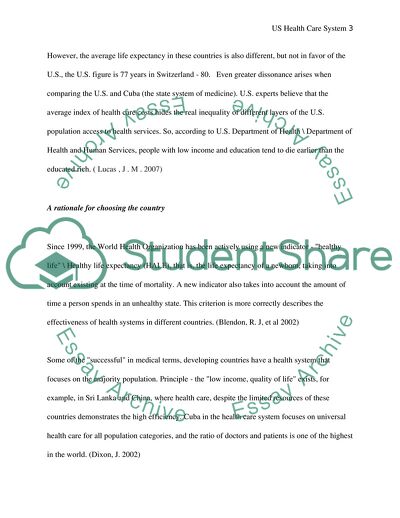 Health Care System in the US