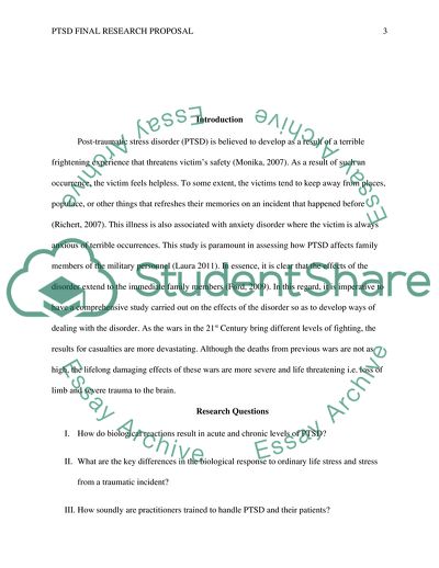 The Problem od Post-Traumatic Stress Disorder