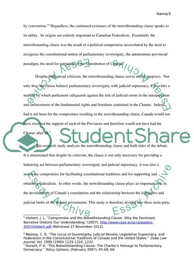 The Specific Clause in Canadian Constitution Is a Champion of Federalism