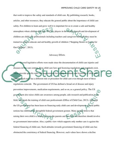 The Problem of Child Safety in the Field of Child Care