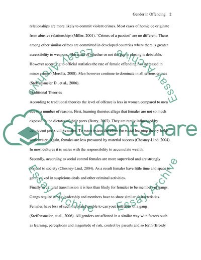 The Gender Gap in Rate of Offending Is Closing