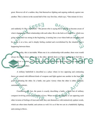 Love is like a Battlefield