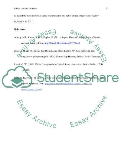 Ethics, the Law, and the Press/Dis 2