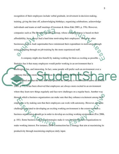 Improving Organisational and Employee Performance