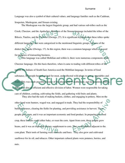 The Indians of South East America and Their Traditions