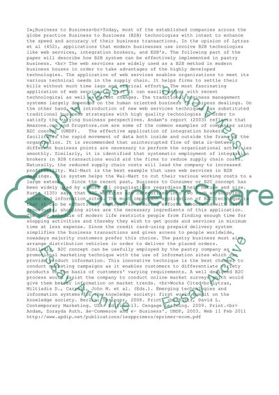 Business to Business Technologies