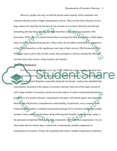 Remuneration of Executive Directors