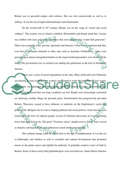 Secularism in British Society