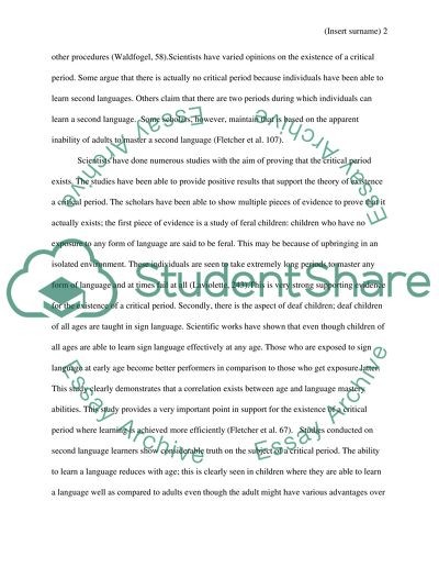 How Critical is the Critical Period