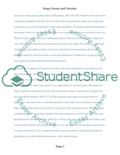 Mega events on their effct