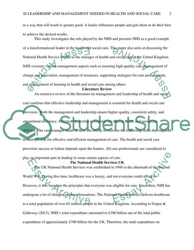 Good managers and leaders