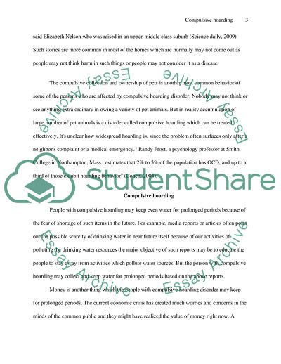 Compulsive Hoarding Psychological Problem: Reasons and Treatment