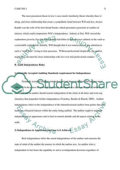 Audit Independence Rules and Key to the Detection of the Fraud