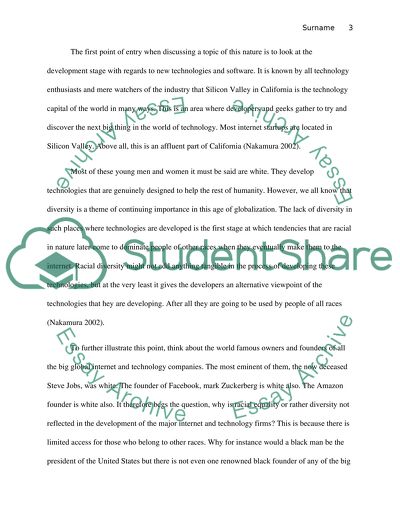 White Privilege Manifested within the Internet