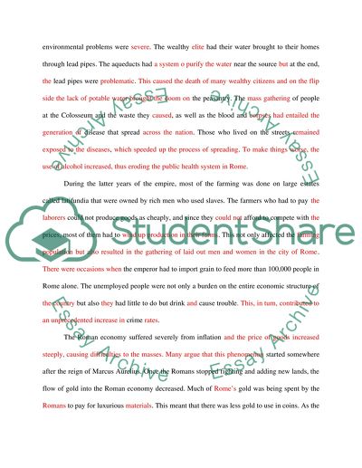 The Fall of Ancient Roman Empire