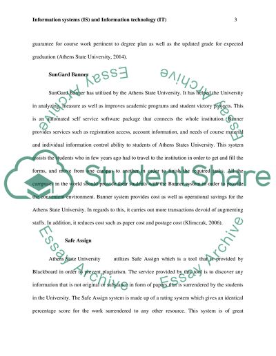 Athens State Information Systems and Information Technology