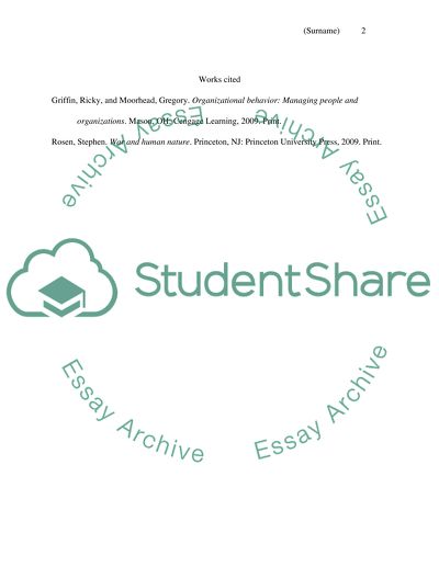 My View of Human Nature