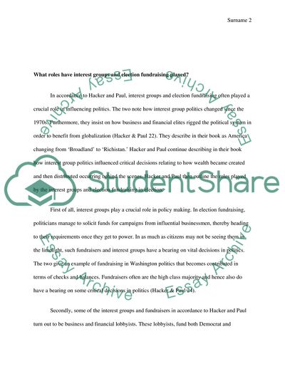 Winner Take All Politics