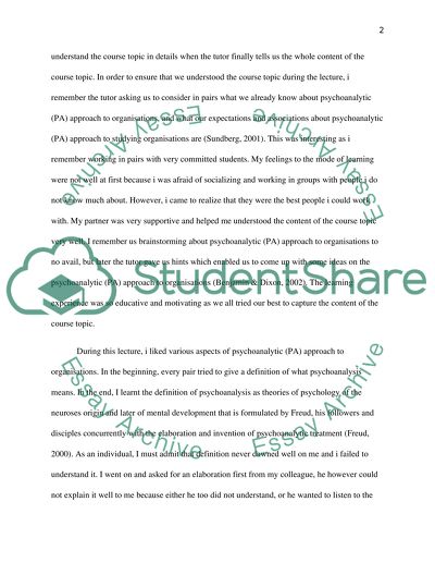 Psychological and Psychoanalytical Aspects of Individual and Group Behavior