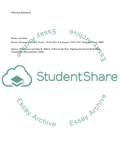 Was the Normandy Campaign the decisive event that sealed the fate of Hitlers Germany