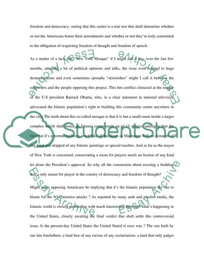 Mosque on Ground Zero controversy