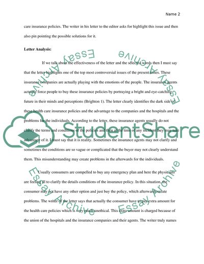 Letter to the Editor