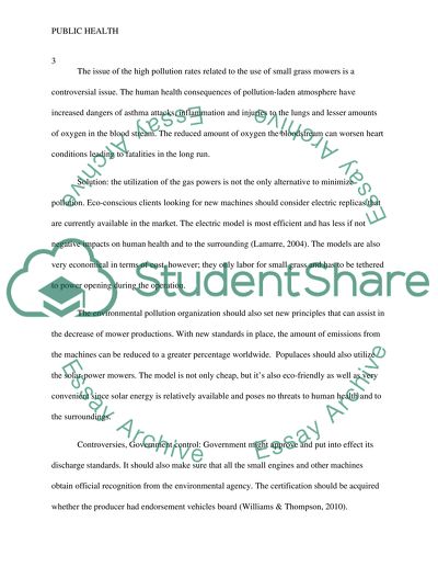 Public Health Activities