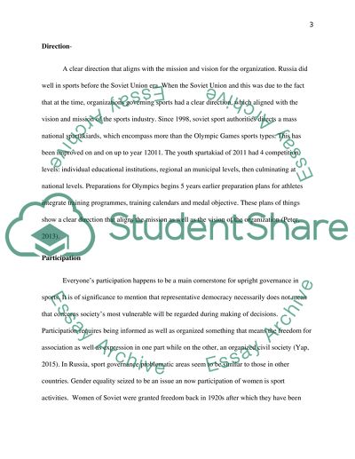 Sports Development and Governance