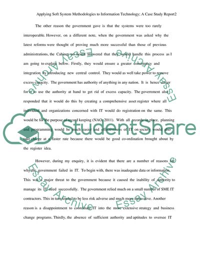 Applying Soft System Methodologies to Information Technology