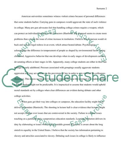 Guns in Students Hands