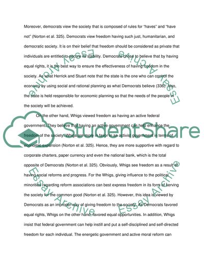 The Difference between the Democrats and the Whigs