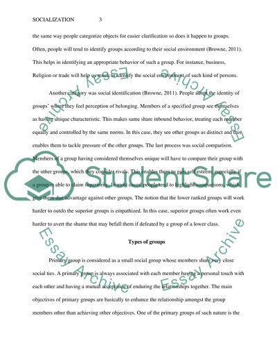 Socialization (Mod3Case)