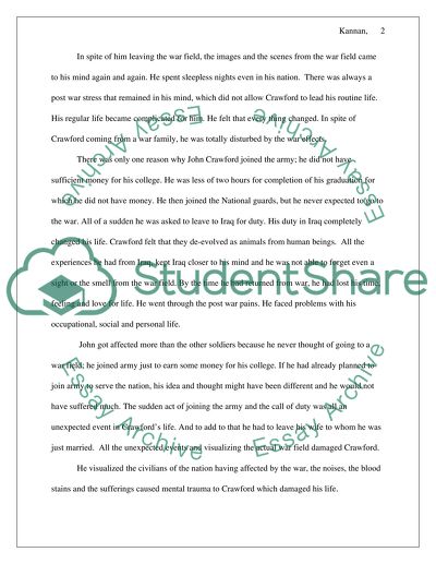 Crawford and the Iraq war