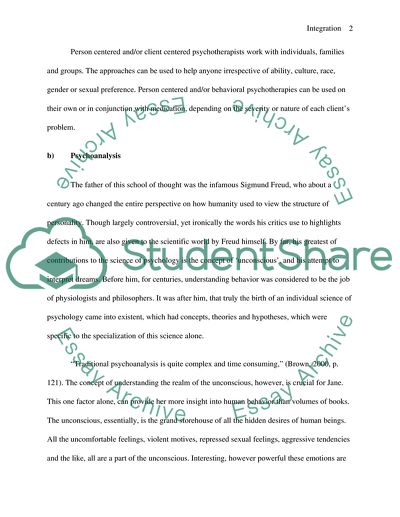 Theoretical Model of Integration