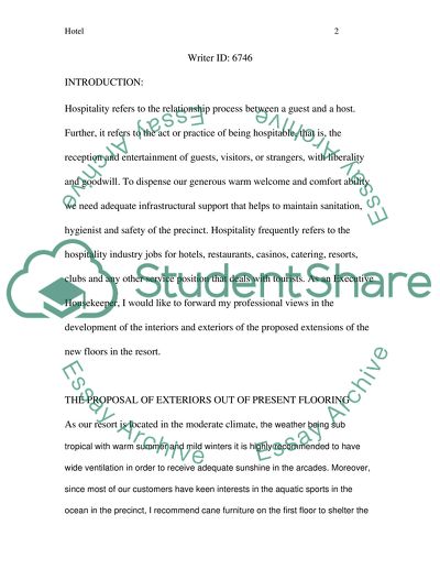 The Executive Housekeeper of a Resort Hotel in Florida