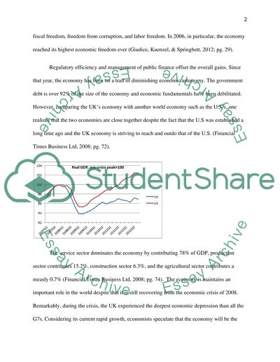 A description of the UK economy
