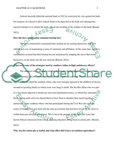 Chapter 10-12 questions