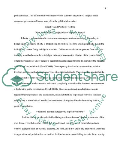 Reflective Log- Power, Freedom, Justice: Explorations in Political Subjectivity