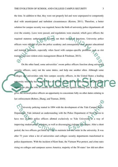 The Evolution of School and College Campus Security