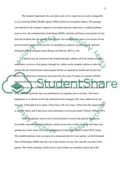 Planning Care Delivery