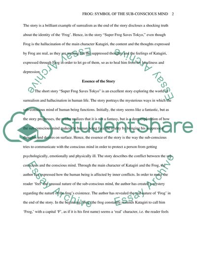 Frog: Symbol of the Sub-conscious Mind